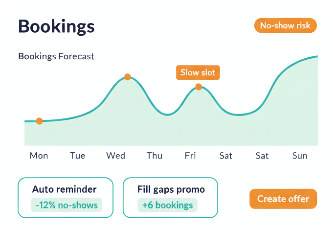 Bookings mockup