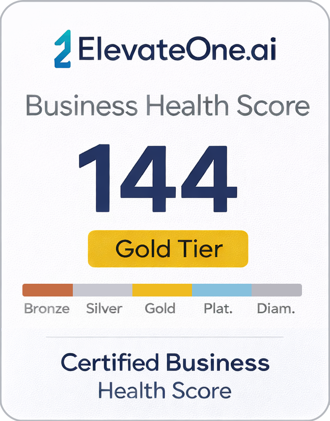 Business Health Score badge